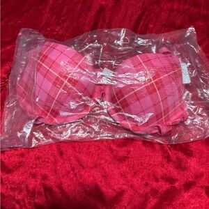 Plaid Pink Bra